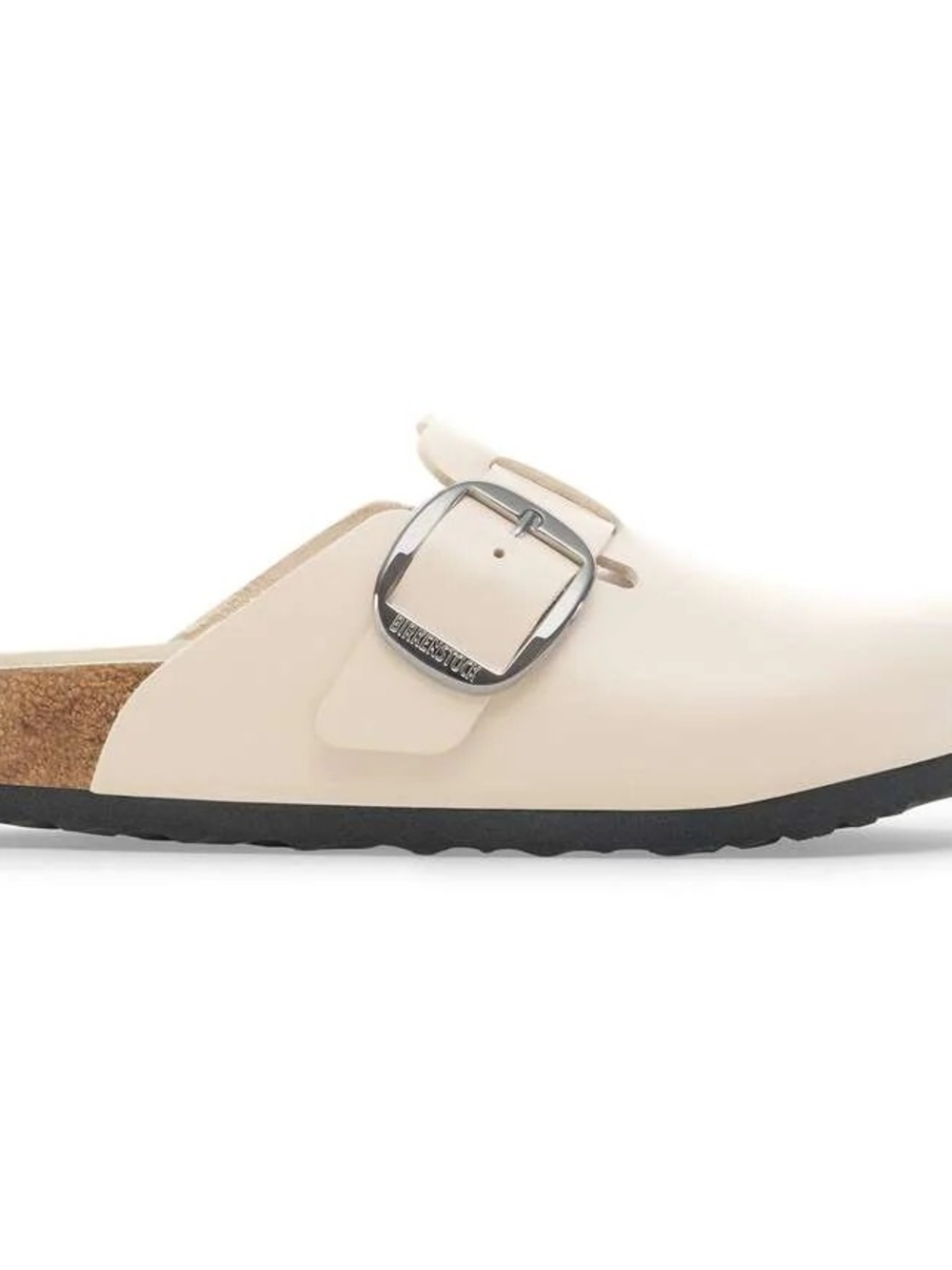 Women’s Slip-On Buckle Clog in Cream